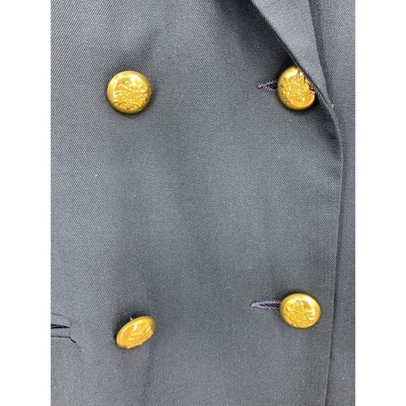 Vintage Hugo Buscati Wool Nautical Jacket Blazer Longline Women Size 12 L 2408 - Picture 10 of 16